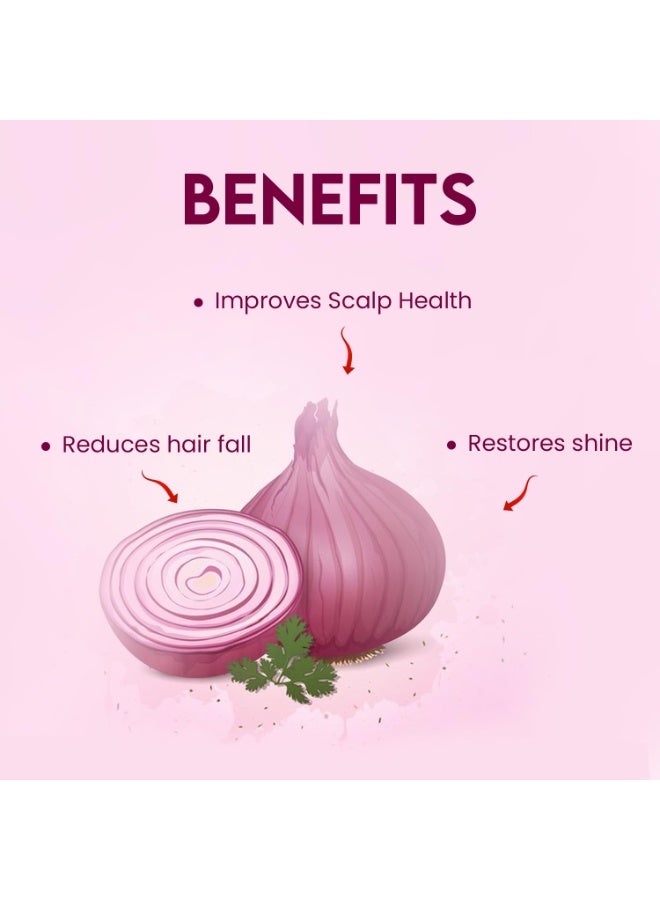 Jovees Herbal Red Onion Oil & Bamboo Strengthening Shampoo | Gives Smooth, Strong And healthy hair | For All Hair Types 300ML - Image 5