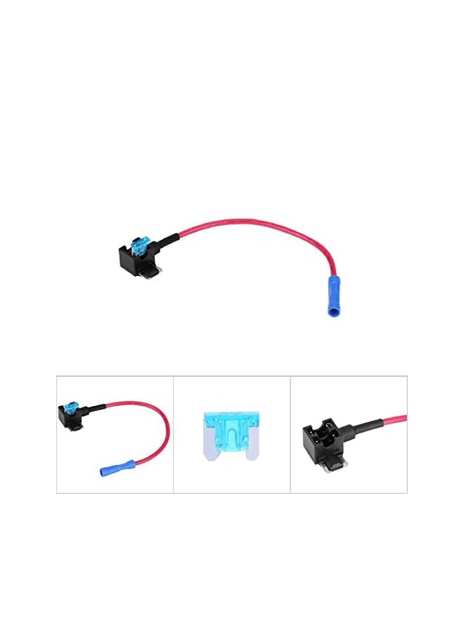 Pcs Car Add A Circuit Fuse Tap Adapter Blade Fuse Tap Holder Auto Fuse Adapter with 15A Blade Fuse(Micro Mini)
