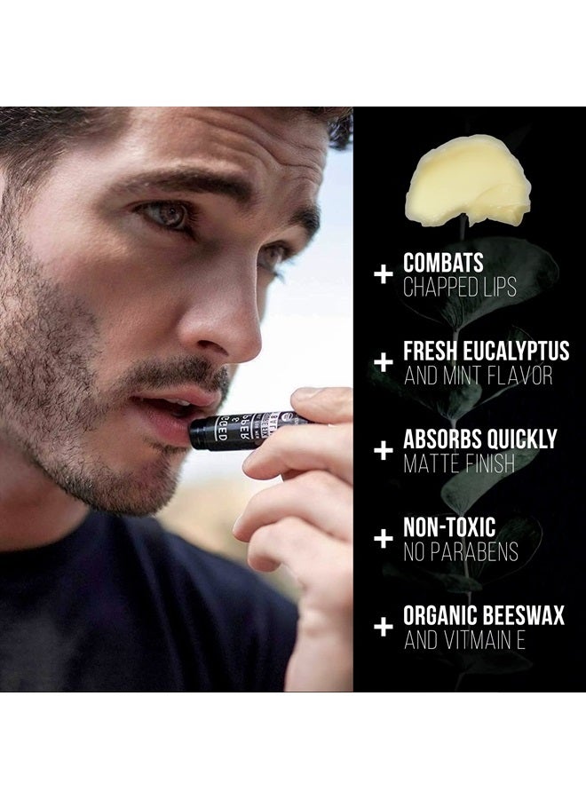 RUGGED & DAPPER Organic Lip Balm for Men, Mens Chapstick Organic, Mens Lip Balm, Natural Chapstick for Men, Organic Chapstick Mint Lip Balm, Peppermint Lip Balm, All Natural Men's Lip Balm Chap Stick, Lip Therapy - Image 1