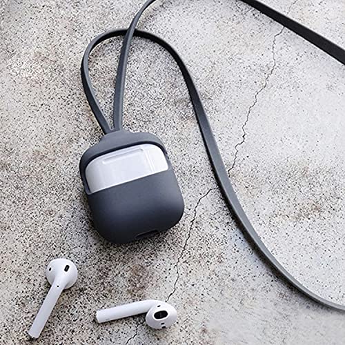 Xtore Capsule AIRPOD CASE Compatible with Gen 1 and 2 with Neck Strap Set - Black - Image 5