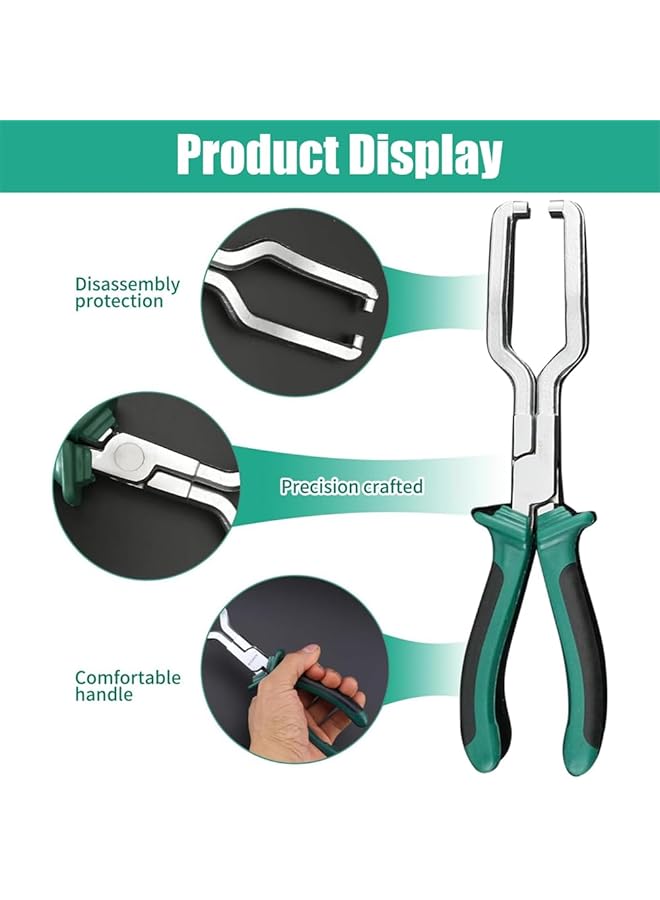 YARDHOBI Electrical Disconnect Pliers, Automotive Electrical Connector Disconnect Pliers, Long Spark Plug Removal Pliers, Fuel Line Plier, Car Fuel Feed Pipe Plier, Universal Pipe Clip Repair Tool (9 Inch) - Image 3