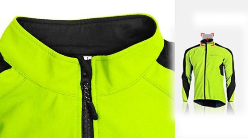 sponeed Men's Windproof Jackets Cycling Fleece Coat Shirts Winter Thermal Snowing Running Tops Bike Overcoats - Image 2