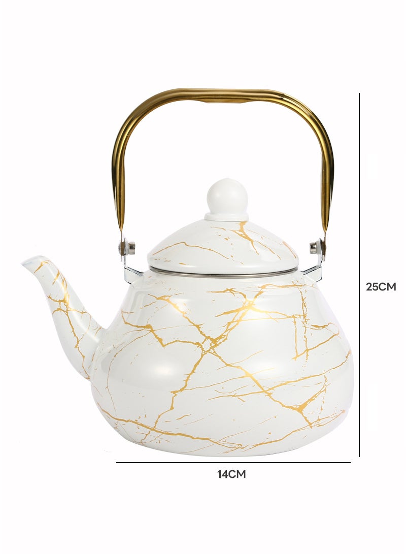 شاربدو غلاية ماء ساخن من الرخام بسعة 2.5 لتر - Image 3