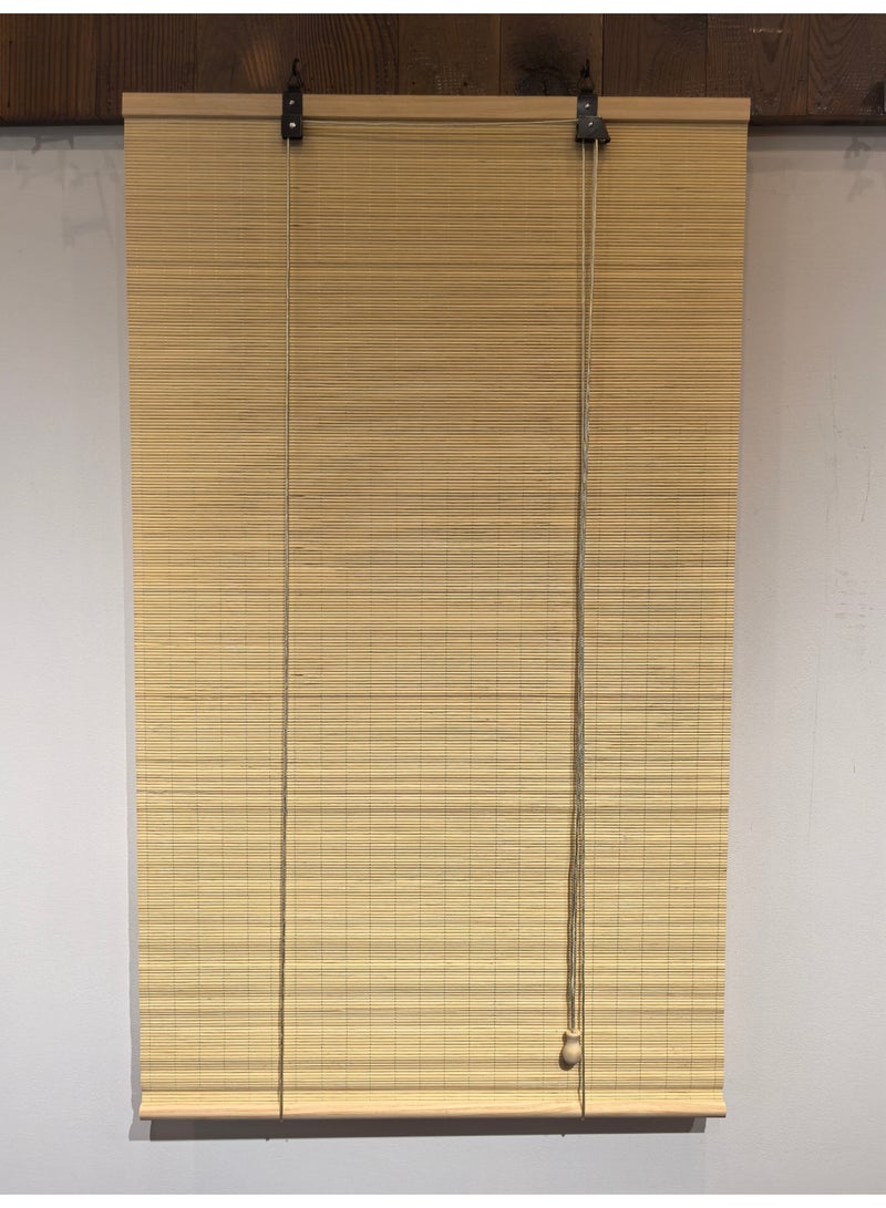 APLUS Bamboo blinds made of natural bamboo Basic color: beige with interwoven colors. Easy to install. Installation tools included. - Image 4