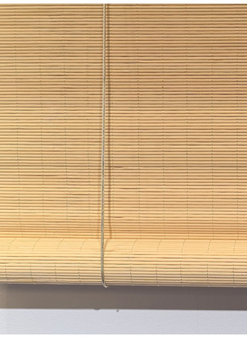 APLUS Bamboo blinds made of natural bamboo Basic color: beige with interwoven colors. Easy to install. Installation tools included. - Image 5