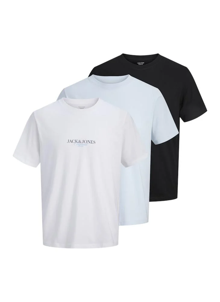JACK & JONES 3 Pack Of Crew Neck T-Shirt