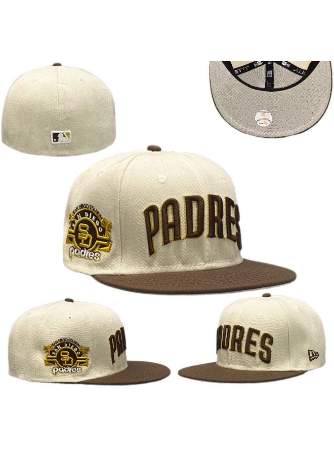 NEW ERA San Diego Padres Cream & Brown Fitted Baseball Cap – Vintage-Style Official MLB Team Hat