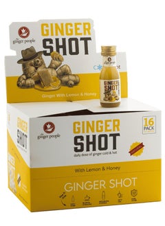 The Ginger People Ginger Shot With Lemon And Honey 30ml Pack Of 16  - Image 1