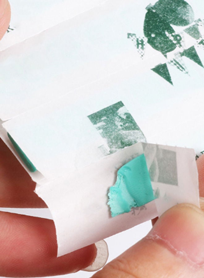 NIBEMINENT 2-Sheet Removable Adhesive Putty Nail Clay Blue - Image 2