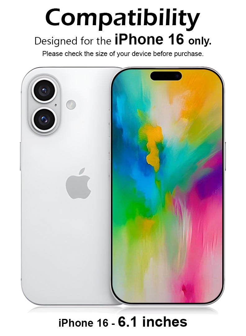 ملبوس حماية شاشة الخصوصية لجهاز آبل آيفون 16 بدرجة صلابة 9H زجاج مقوى مضاد للتجسس [100% حماية للخصوصية]، تركيب سهل بدون فقاعات، تغطية كاملة ومضاد للخدوش - Image 2