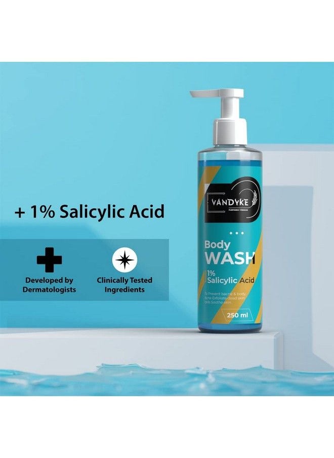 VANDYKE - 1% Salicylic Acid Body Wash Prevents Body Acne Paraben & Sls Free Shower Gel (250 Ml) - Image 1