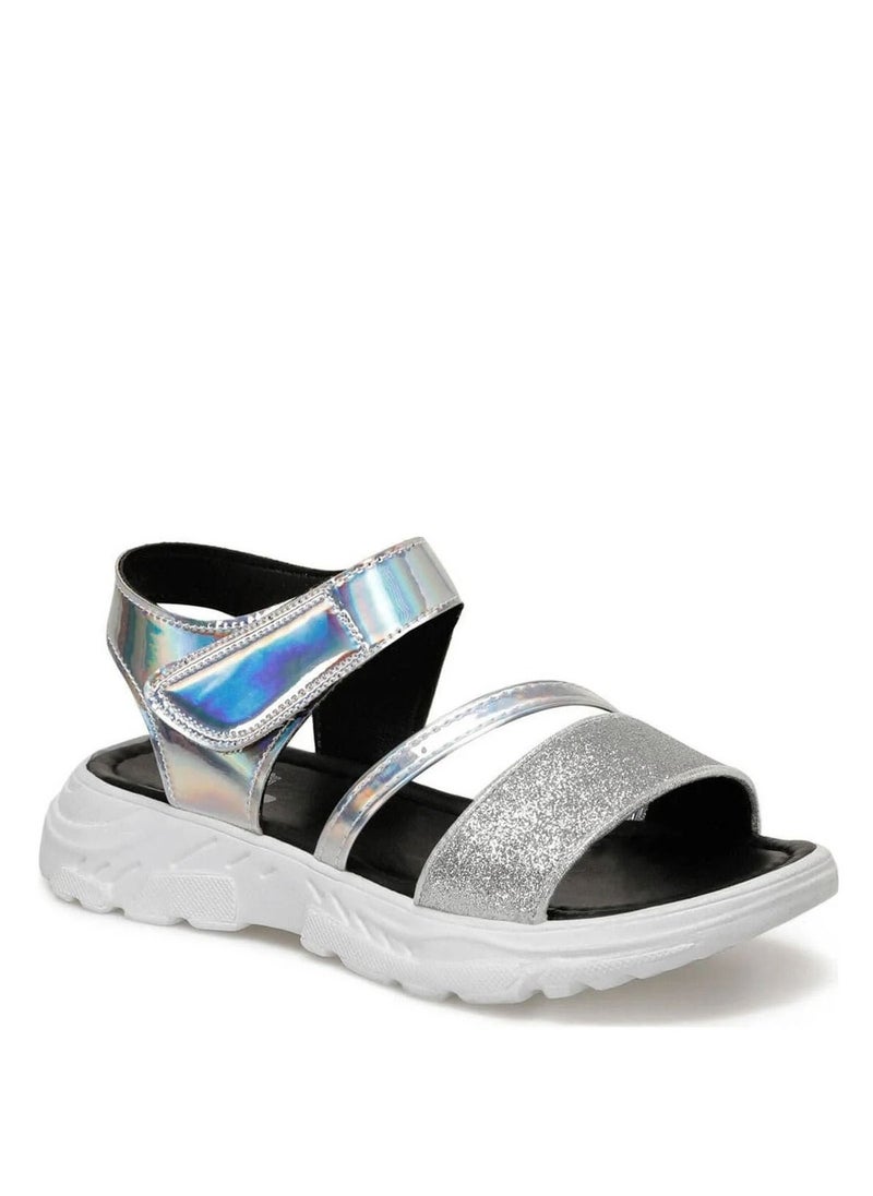 SouqBazar  Silver Girls’ Sandals 