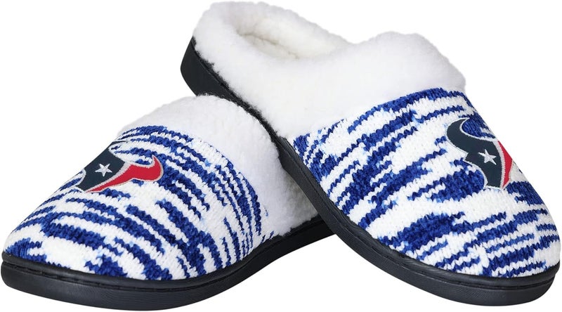 FOCON Store FOCO NFL Sherpa Lined Colorblend Cup Sole Slippers - Image 1