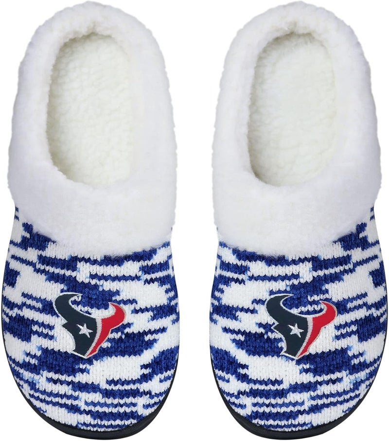 FOCON Store FOCO NFL Sherpa Lined Colorblend Cup Sole Slippers - Image 4