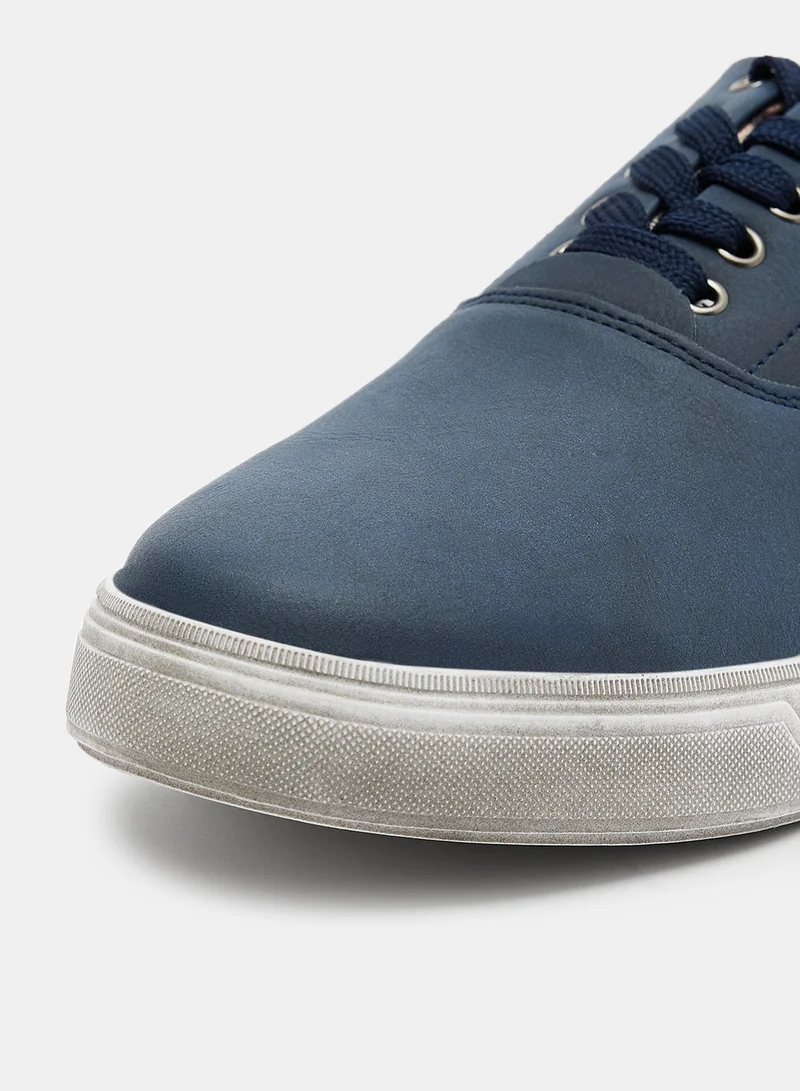 Thomas Blunt Faux Leather Sneakers