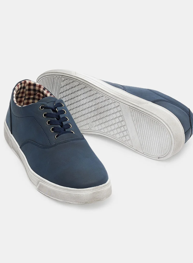 Thomas Blunt Faux Leather Sneakers