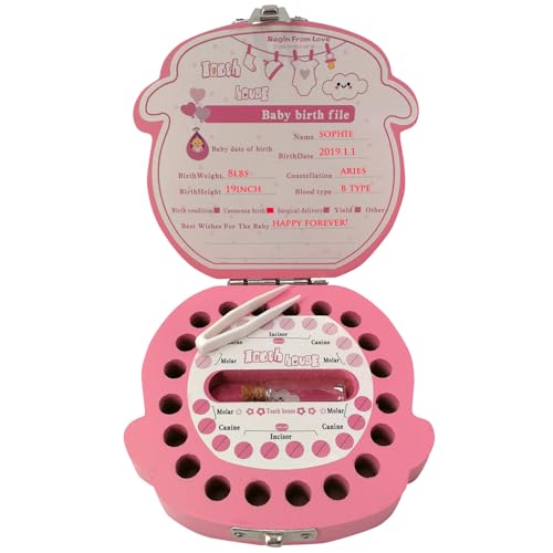 PAMBO Baby Tooth Fairy Keepsake Box | Child Tooth Saver & Holder Gift Box for Girls - Image 3
