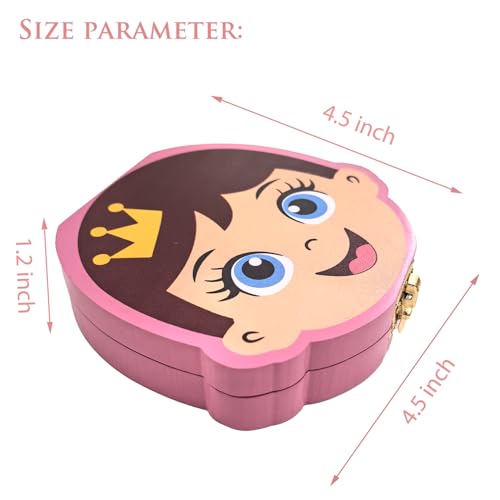 PAMBO Baby Tooth Fairy Keepsake Box | Child Tooth Saver & Holder Gift Box for Girls - Image 4
