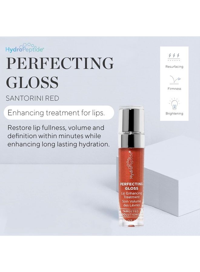 HydroPeptide علاج تعزيز الشفاه اللامع المثالي، حجم طويل الأمد وترطيب، أحمر سانتوريني، 0.17 أونصة - Image 2