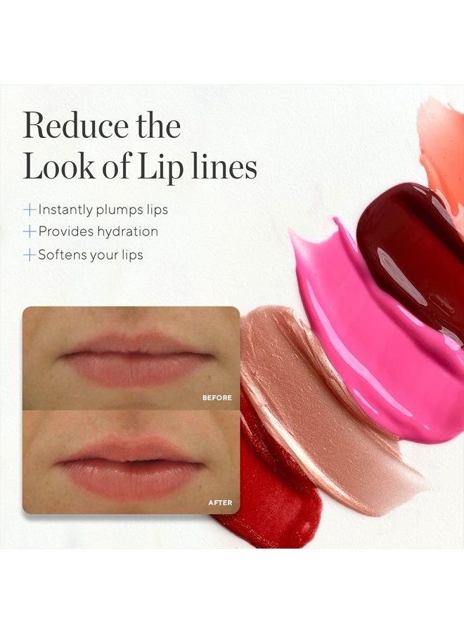 HydroPeptide علاج تعزيز الشفاه اللامع المثالي، حجم طويل الأمد وترطيب، أحمر سانتوريني، 0.17 أونصة - Image 3