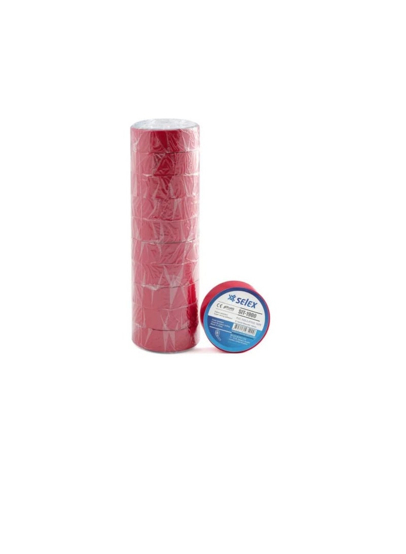 Selex PVC INSULATION TAPE SIT-1900 SELEX -RED (PACK OF 20) - Image 3