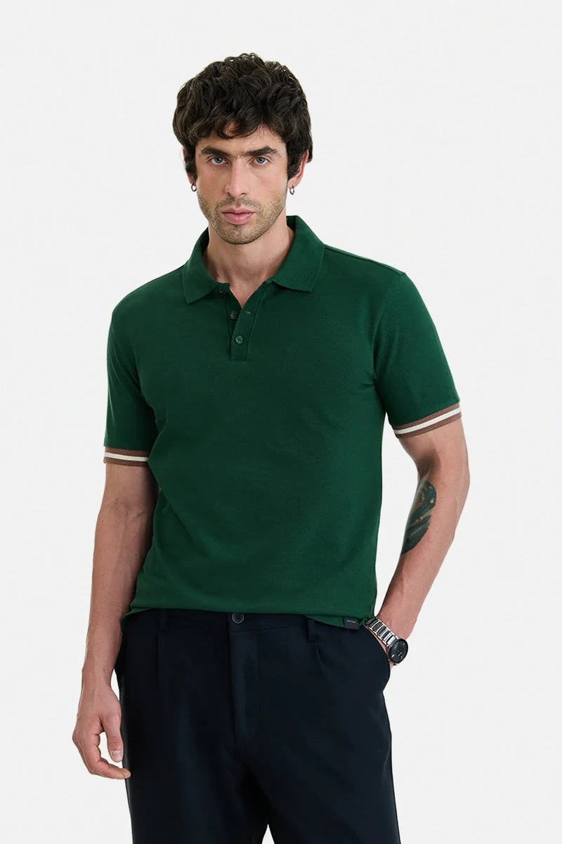 سنيتش 100% Cotton Polo Regular Fit T-Shirt