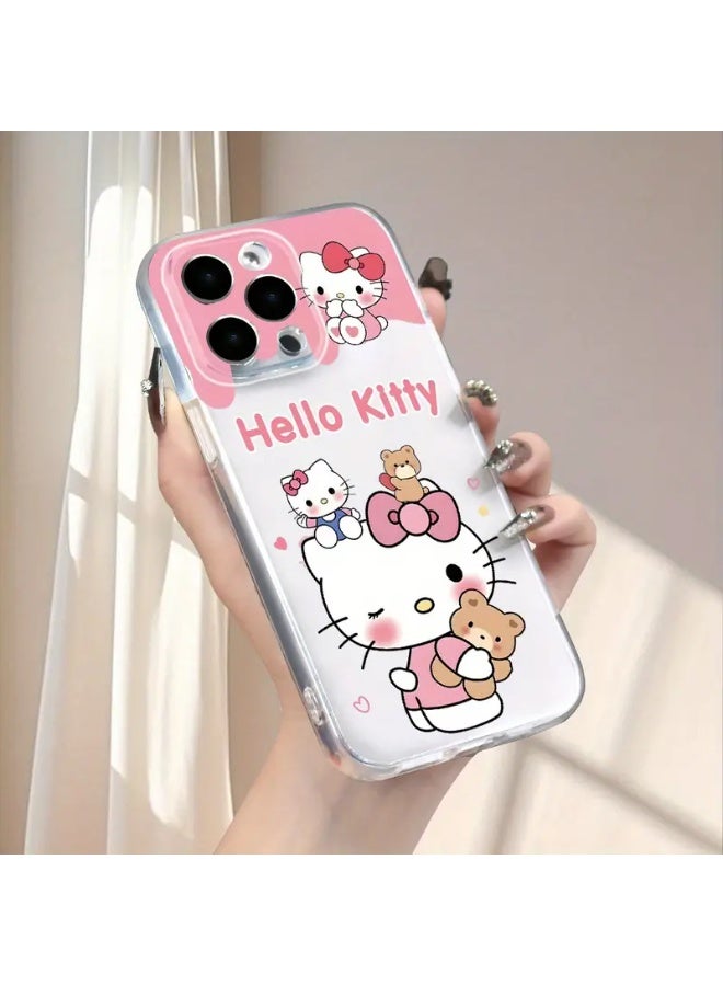 Case for iPhone 13 Pro Max, Halo Kity Transparent Cover, Thin Case Compatible with iPhone 13 Pro Max, Anti-Scratch and Anti-Shock TPU, Stylish Phone Case for Women and Girls - Image 5