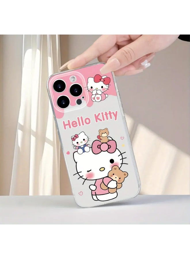 Case for iPhone 13 Pro Max, Halo Kity Transparent Cover, Thin Case Compatible with iPhone 13 Pro Max, Anti-Scratch and Anti-Shock TPU, Stylish Phone Case for Women and Girls - Image 3
