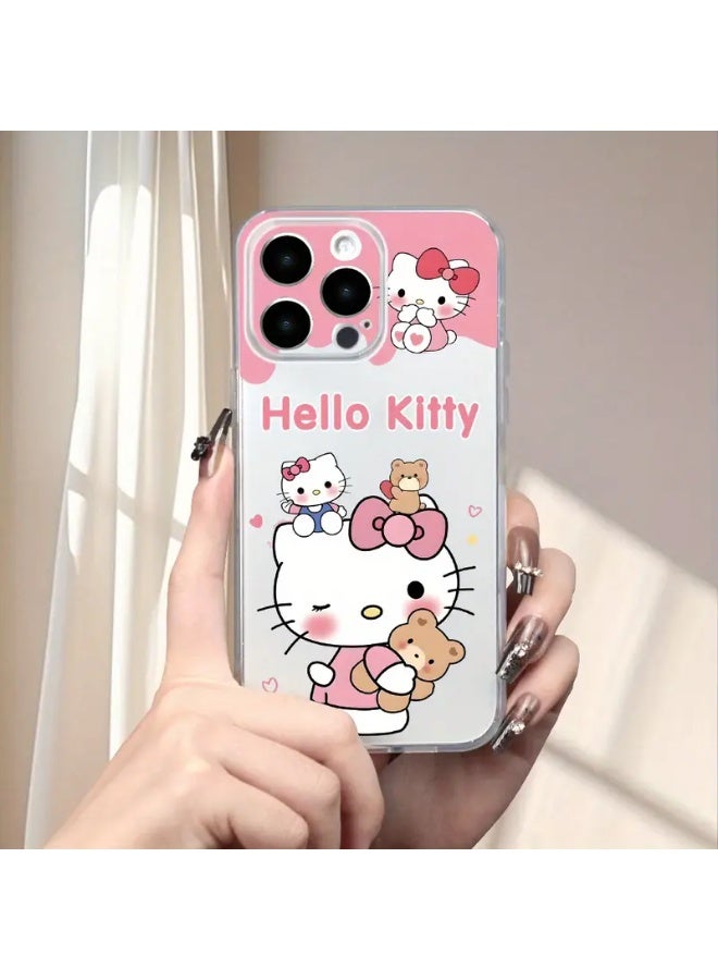 Case for iPhone 13 Pro Max, Halo Kity Transparent Cover, Thin Case Compatible with iPhone 13 Pro Max, Anti-Scratch and Anti-Shock TPU, Stylish Phone Case for Women and Girls - Image 2