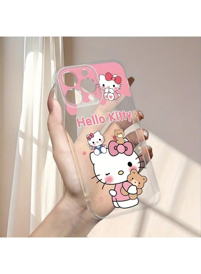 Case for iPhone 13 Pro Max, Halo Kity Transparent Cover, Thin Case Compatible with iPhone 13 Pro Max, Anti-Scratch and Anti-Shock TPU, Stylish Phone Case for Women and Girls - Image 4