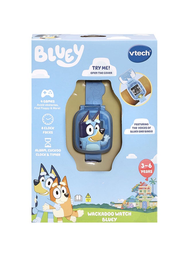 vtech ساعة بلووي واكادو ساعة تعلم بلووي (زرقاء) | ساعة للأطفال مع ساعة توقيت، مؤقت، منبه وألعاب، تعليمية | هدية مثالية للأطفال من أعمار 3، 4، 5، 6 سنوات وأكثر - Image 1