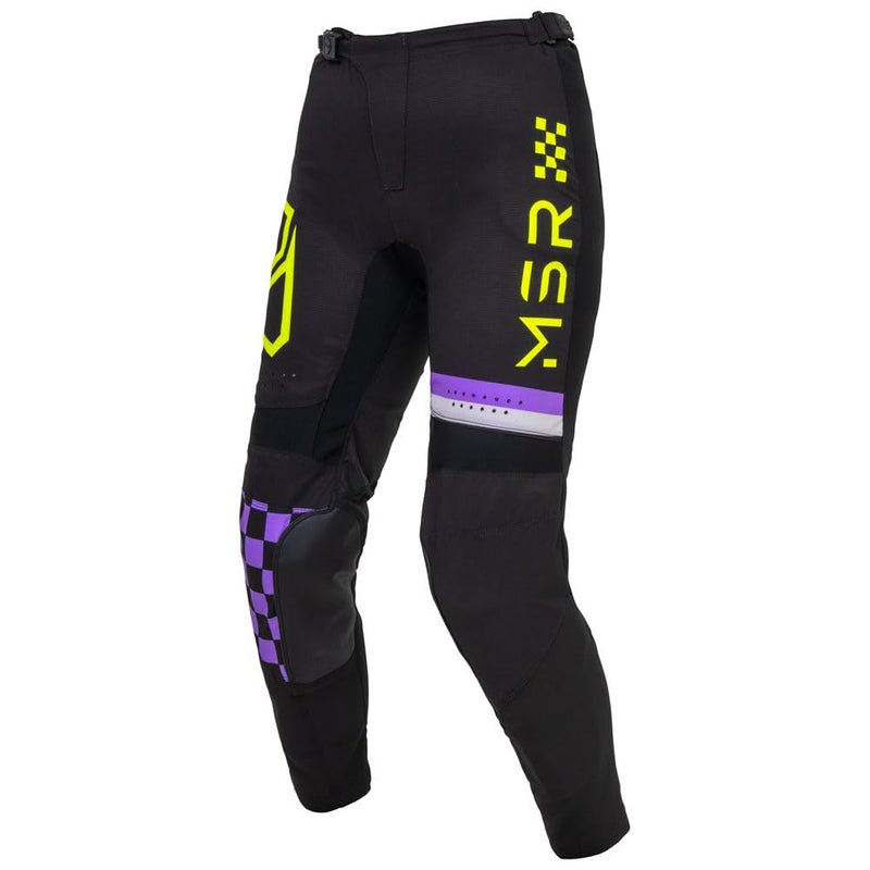 MSR Women's Nova Dirt Bike Motocross MTB Pants Size 5/6 Black/Purple - Image 1