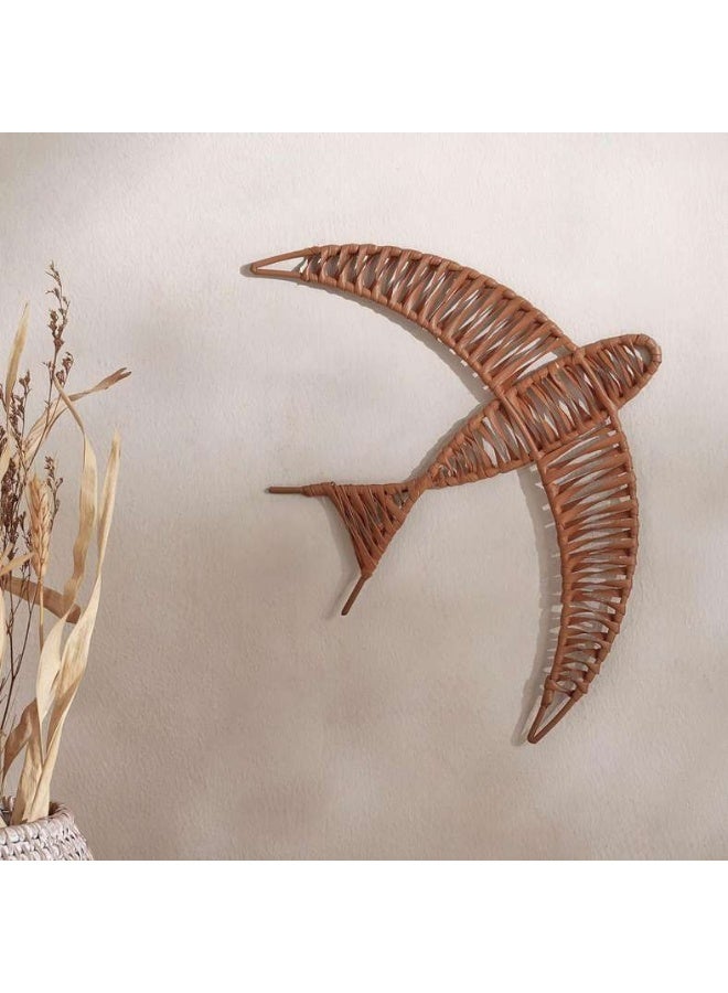 Pan Home Rattan Swallow Wall Accent - Brown - Image 1