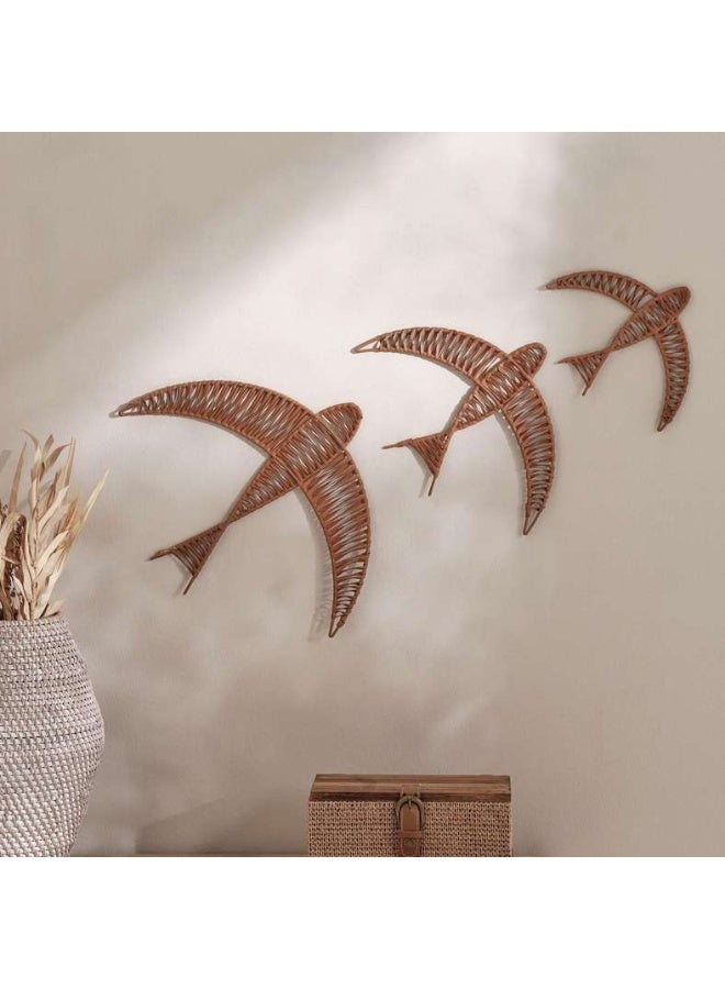 Pan Home Rattan Swallow Wall Accent - Brown - Image 3