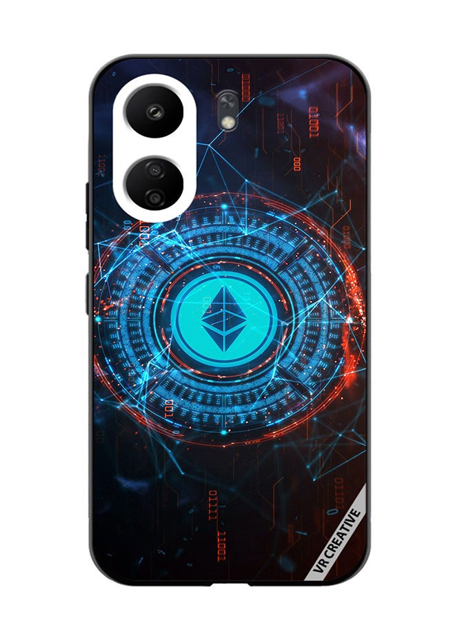 VR CREATIVE Protective Case Cover For Xiaomi Redmi 13C Ethereum Design Multicolour - Image 1