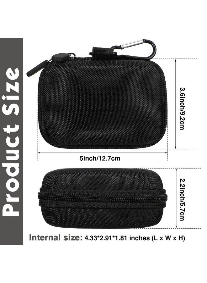 Sanwuta Playing Card Case Eva Hard Travel Carrying Case For Classic Card Game Playing Card Box (Not Including Cards) Black 4.33 X 2.91 X 1.81 Inches (2 Pcs)  - Image 3