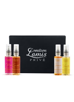 Creation Lamis Privé Women Eau De Parfum Gift Set 4x20ml - Jasmine Joy, Rose Augusta, Vanilla Divin, Sandal Intense | Long-Lasting Amber, Floral, Woody, and Tuberose Notes  - Image 1