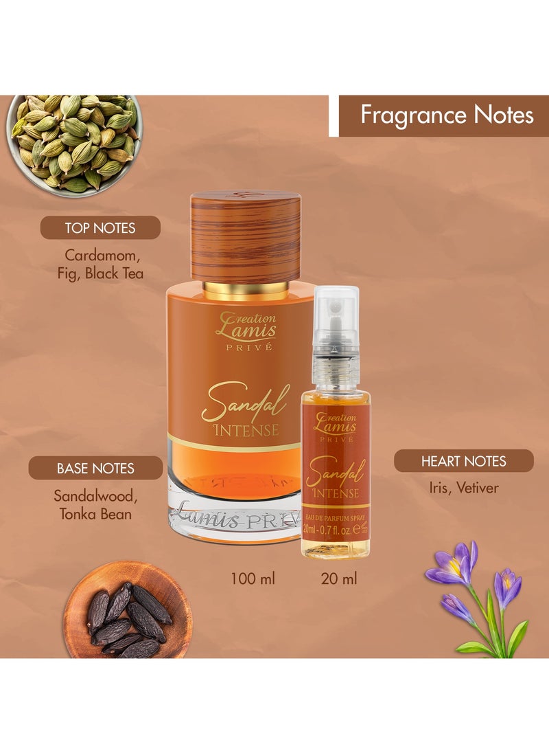 Creation Lamis Privé Women Eau De Parfum Gift Set 4x20ml - Jasmine Joy, Rose Augusta, Vanilla Divin, Sandal Intense | Long-Lasting Amber, Floral, Woody, and Tuberose Notes  - Image 3