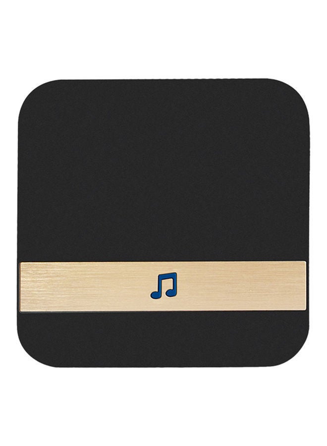 NIBEMINENT Wireless Doorbell Chime With LED 4 Levels Volume 52 Ringtones Black 9.80 X 7 9.50cm  - Image 1