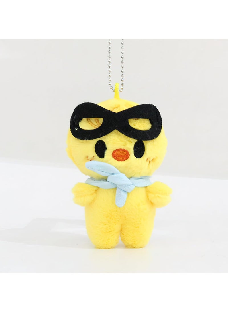 general Stray Kids Pilot Plush Toy Kpop Skzoo Toy Fan Meeting Doll with Aviator Sunglasses SKZ Plush Animal Doll with Beanie 3.9 Inches - Image 5
