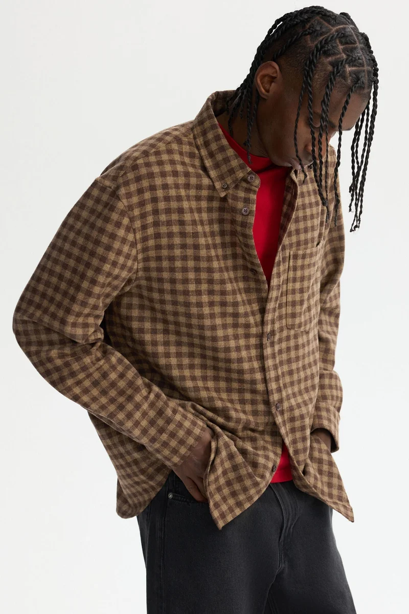 H&M Relaxed Fit Wool-blend shirt