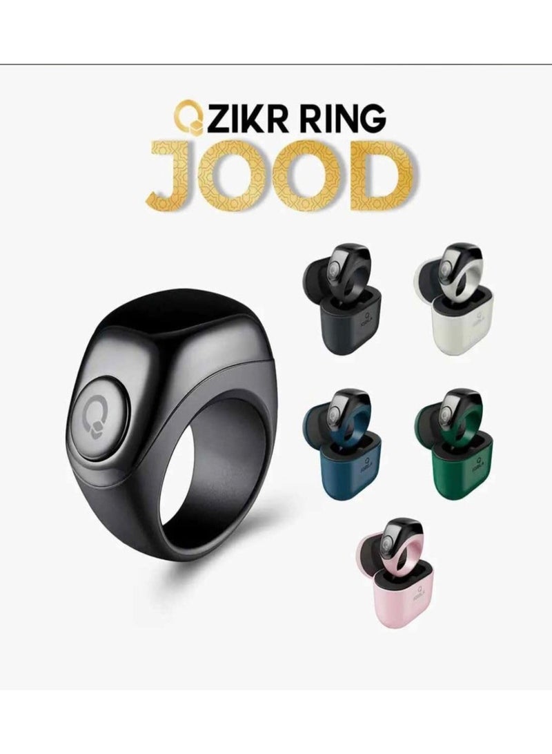 Smart Zikr Ring - JOOD | Tasbih 3-in-1 Flex Lite Smart Tasbih Zikr Ring Counting With 3 Compatible Sizes(18mm/ 20mm/ 22mm) Black Edition - Image 4