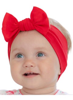 BABYGIZ Baby Girl Headbands Newborn Infant Toddler Cotton Handmade Hairbands with Bows Child Hair Accessories (Red, 0-6 Month) - pzsku/ZBAD375BAD39DE5392341Z/45/_/1737031379/e2a8d1aa-c472-4b33-ab3b-b8f902c29734