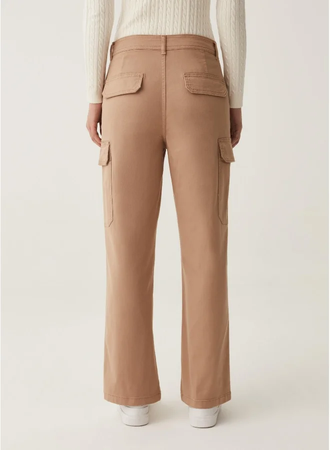 Ovs Cargo trousers in cotton twill