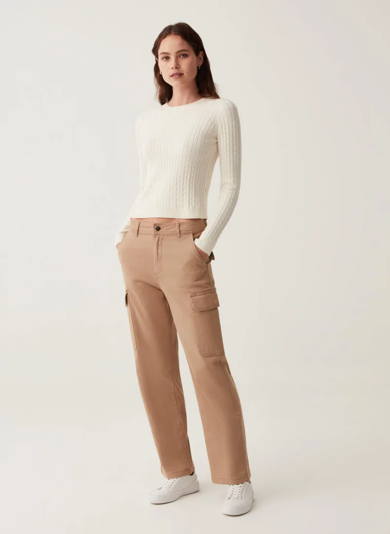 او في اس Cargo trousers in cotton twill