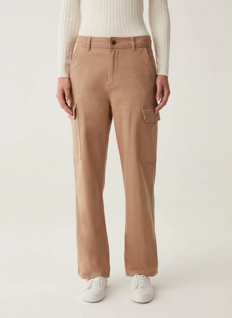 Ovs Cargo trousers in cotton twill