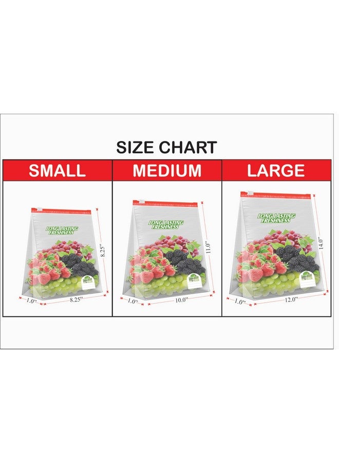 Shalimar Zip 'N' Slider Bag Size Large Zip Lock/Vegetable/Fridge/MultiPurpose Storage Bag Pack Of - 6 (90 Bags) Reusable and Reclosable with Slider Lock - Image 5