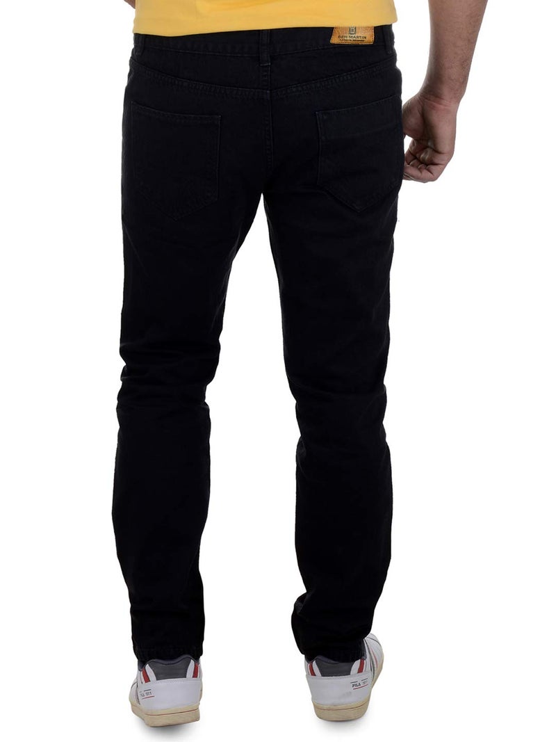 Ben Martin Men's Regular Fit Stylish Stretchable 36 Size Black Casusal Denim Jeans Pant for Men, JJ3-8, Mid Rise - Image 5