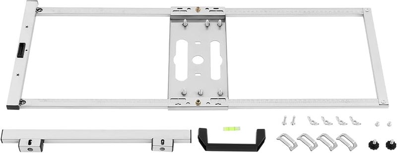 دليل منشار دائري 4 بوصة، دليل حافة، لوحة قطع تموضع، أداة للخشب، ألواح الجبس، البلاط، فضي - Image 2