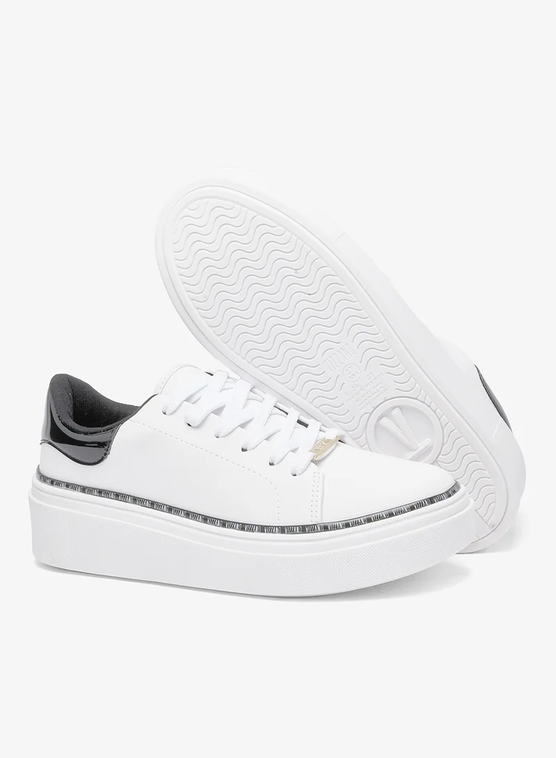 VIZZANO White Comfort Women’s Sneakers – Lace-Up Ladies Sneakers & Casual Sneakers for Girls for Women | Best Price UAE